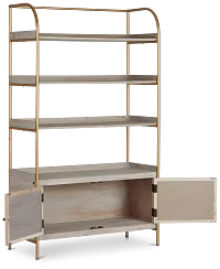 Cane Gold Bookcase