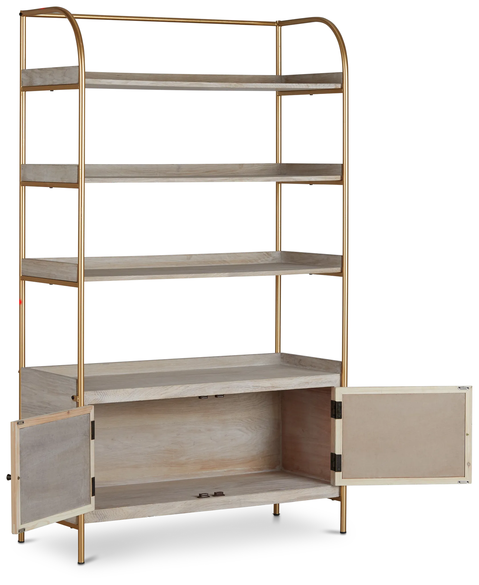 Cane Gold Bookcase
