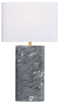 Meko Gray Marble Table Lamp