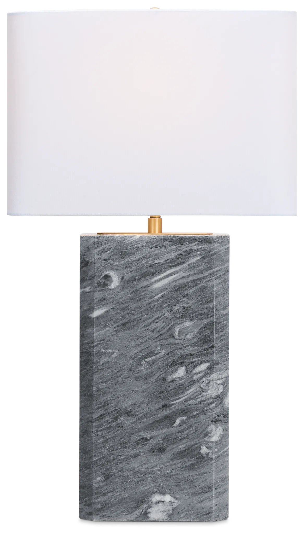 Meko Gray Marble Table Lamp