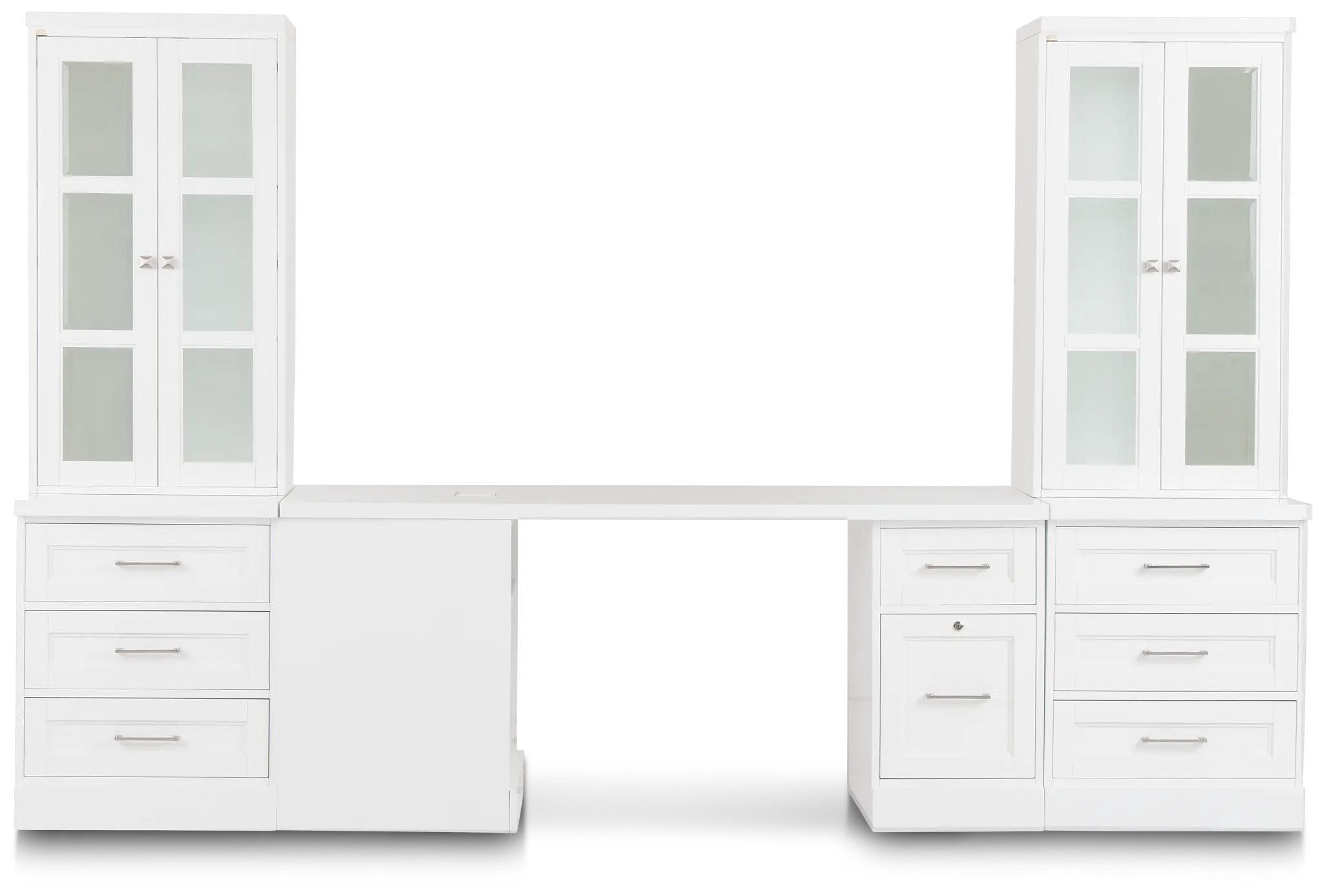 Newport White Small Peninsula Drawer Wall Desk Newport White Small Peninsula Drawer Wall Desk