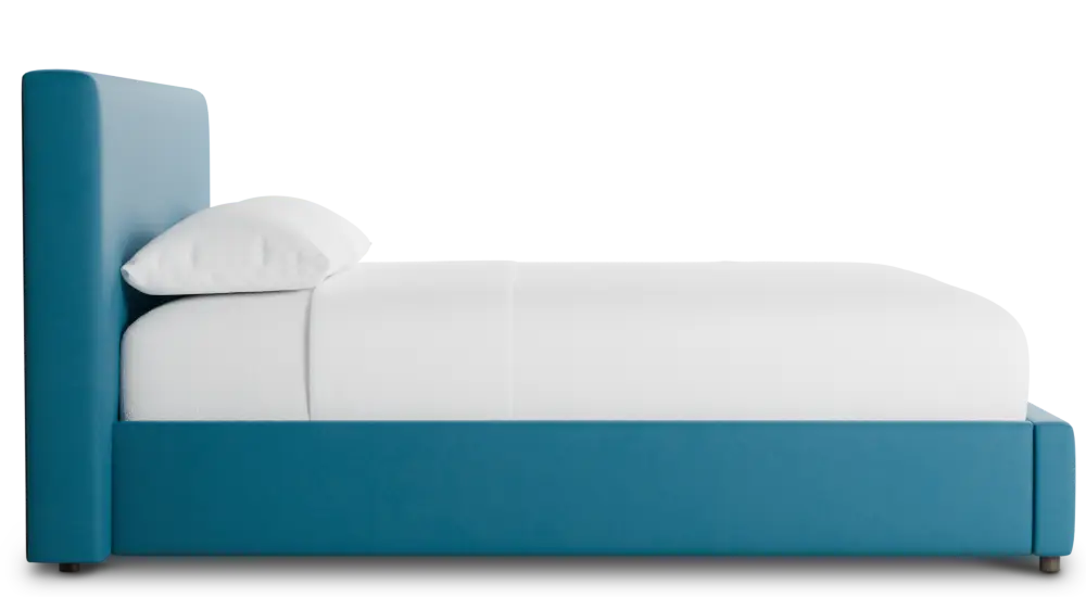 Grayton Joya Teal 44" Upholstered Platform Bed Grayton Joya Teal 44" Upholstered Platform Bed