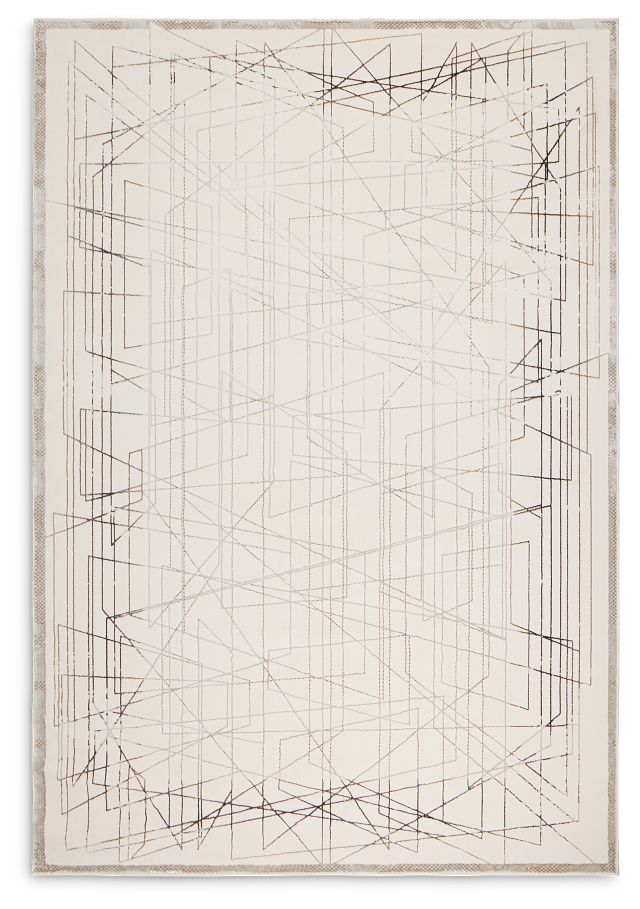 Paula Silver 8x11 Area Rug