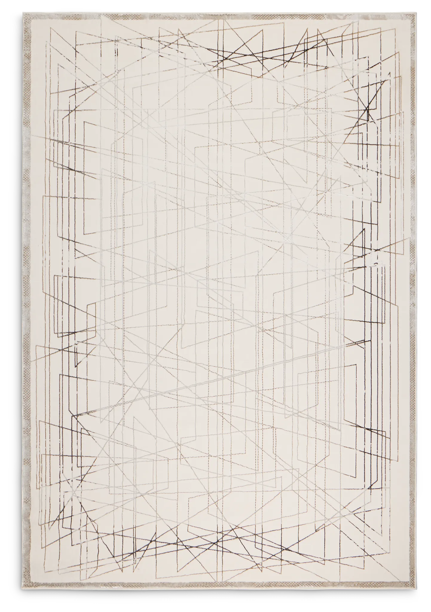 Paula Silver 8x11 Area Rug