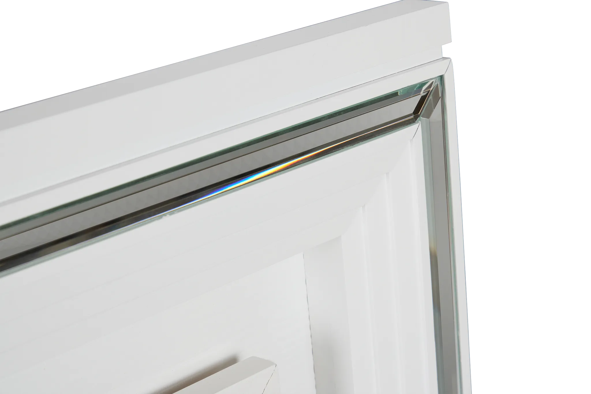 Vegas White Dresser & Mirror