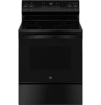 Ge 400 Series Black 30" Electric Range