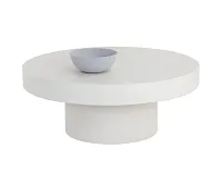 Bayla White Round Coffee Table Top