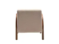 Ozzo White Fabric Accent Chair