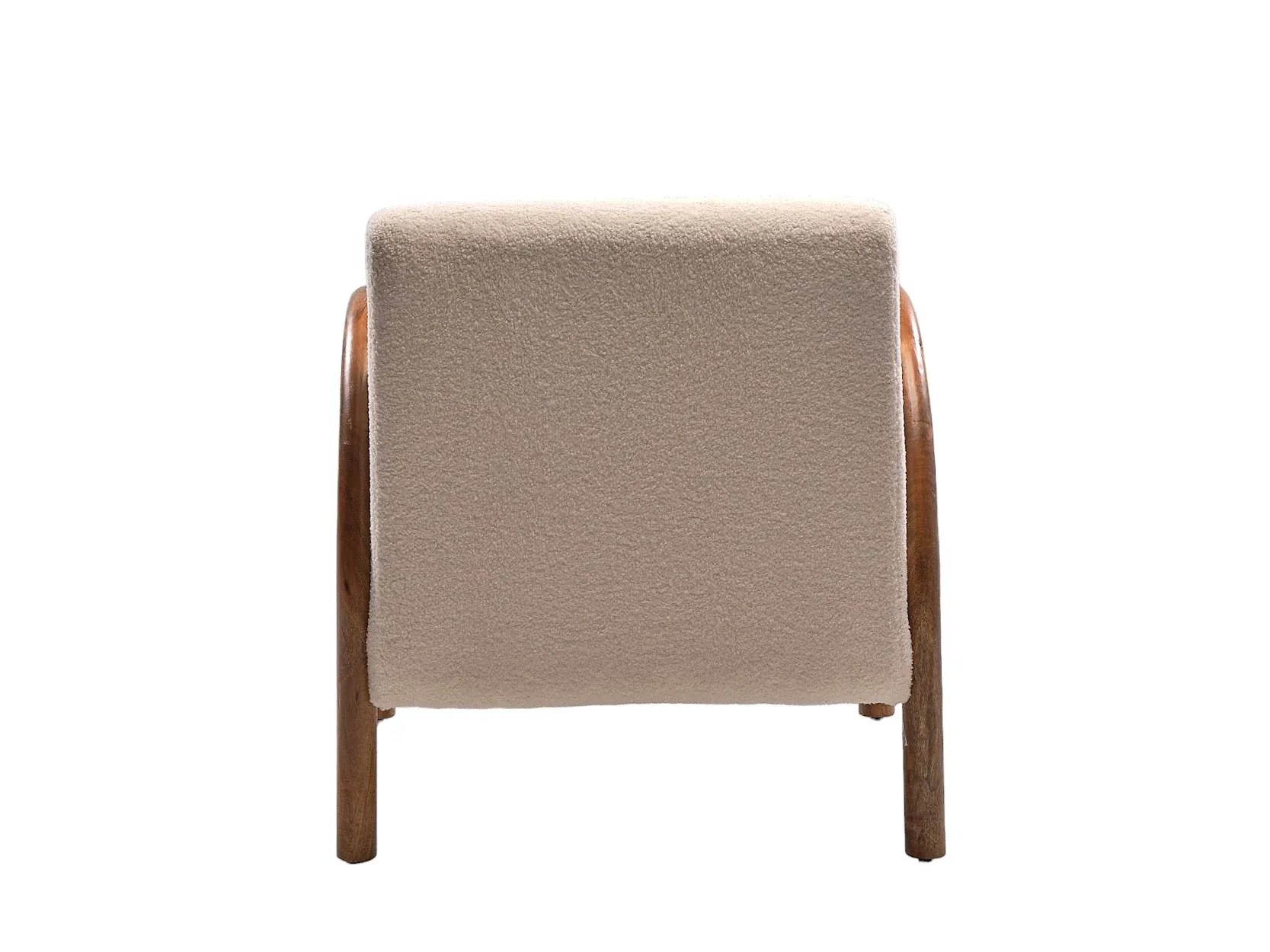 Ozzo White Fabric Accent Chair