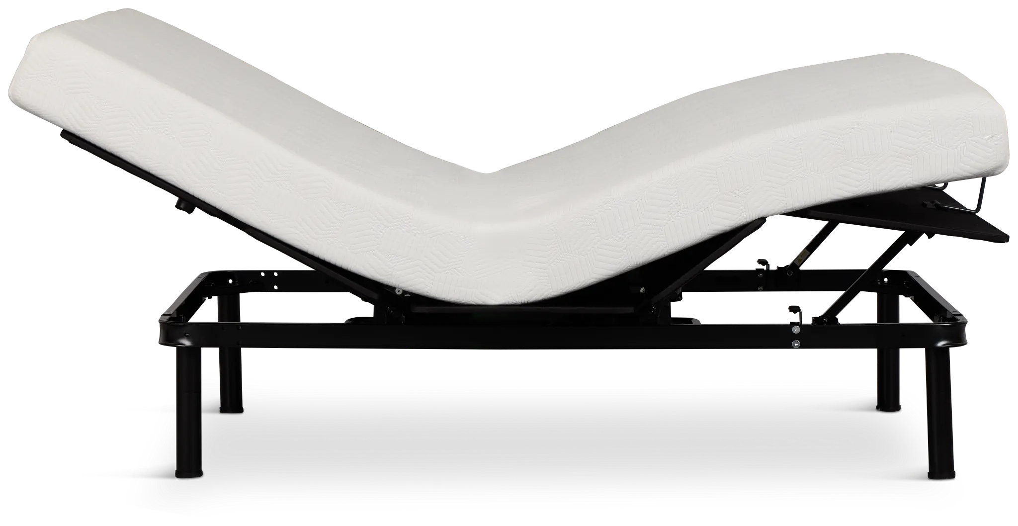 Rest & Renew By Zinus Gel Memory Foam Mattress 6" Firm Slat Adjustable Mattress Set