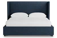 Captiva Elite Dark Blue 48" Upholstered Shelter Bed