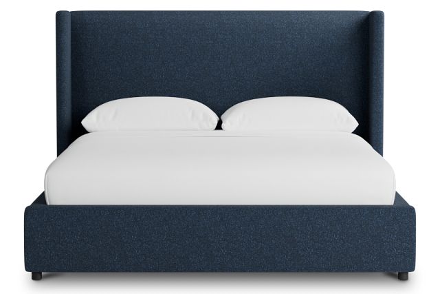 Captiva Elite Dark Blue 48" Upholstered Shelter Bed