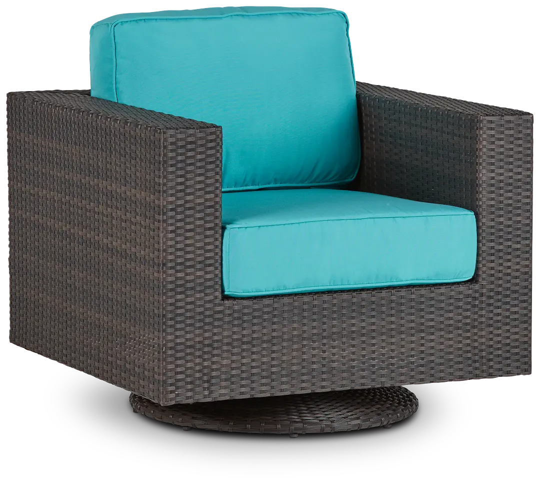 Fina Dark Teal Swivel Chair Fina Dark Teal Swivel Chair