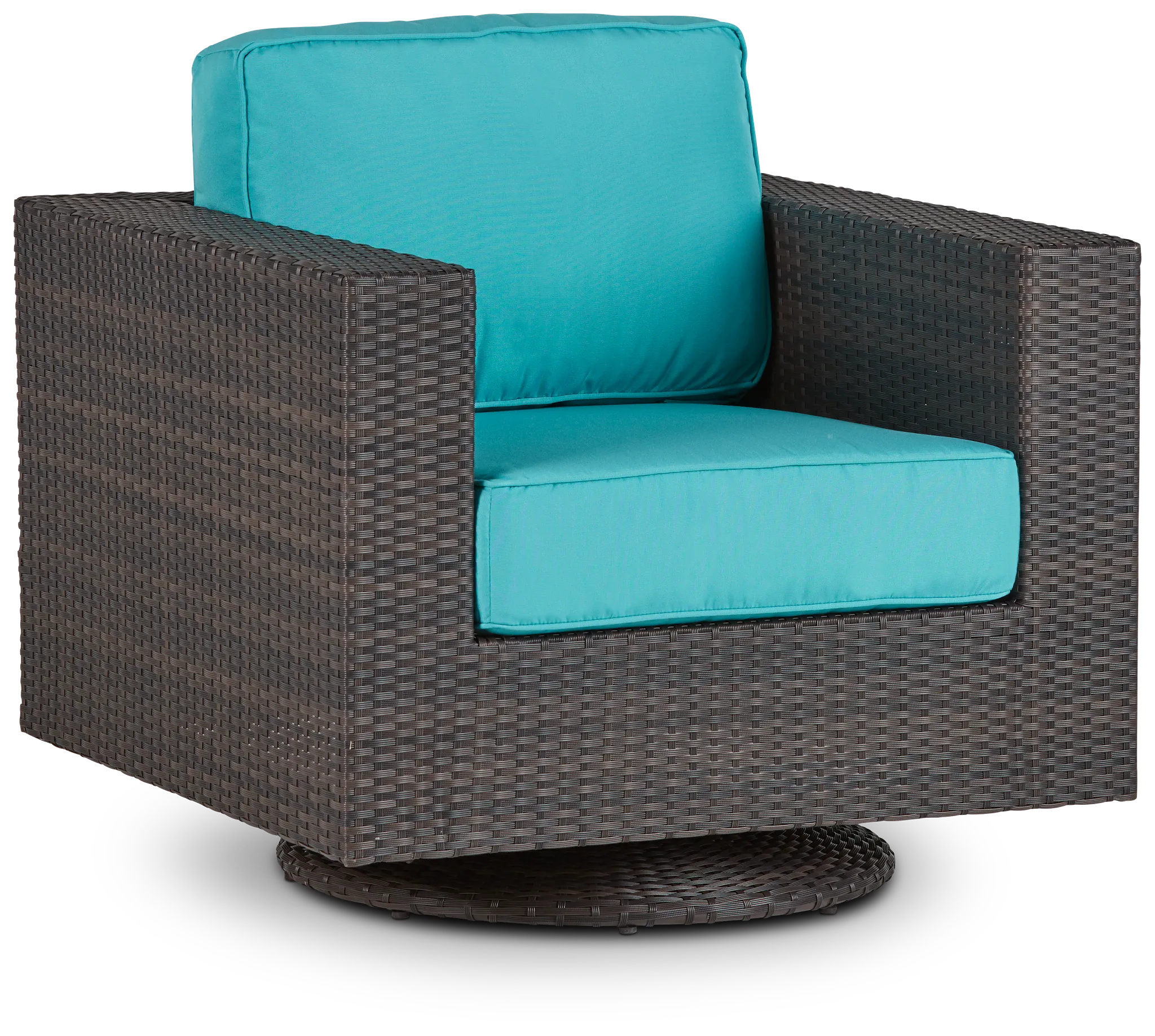 Fina Dark Teal Swivel Chair