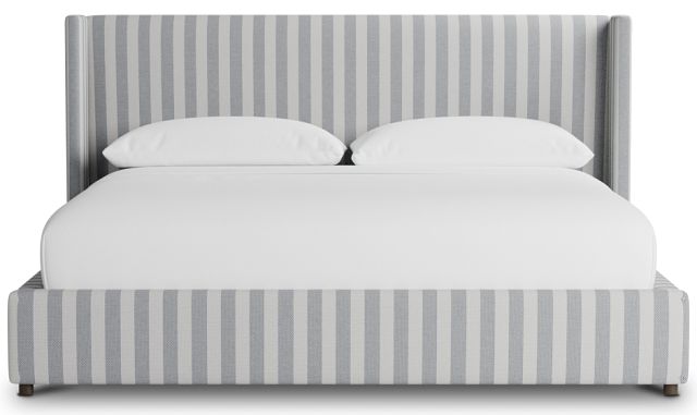 Captiva Sea Lane Light Gray 48" Upholstered Shelter Bed