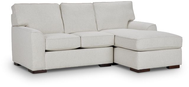 Austin White Fabric Right Chaise Sectional (0)