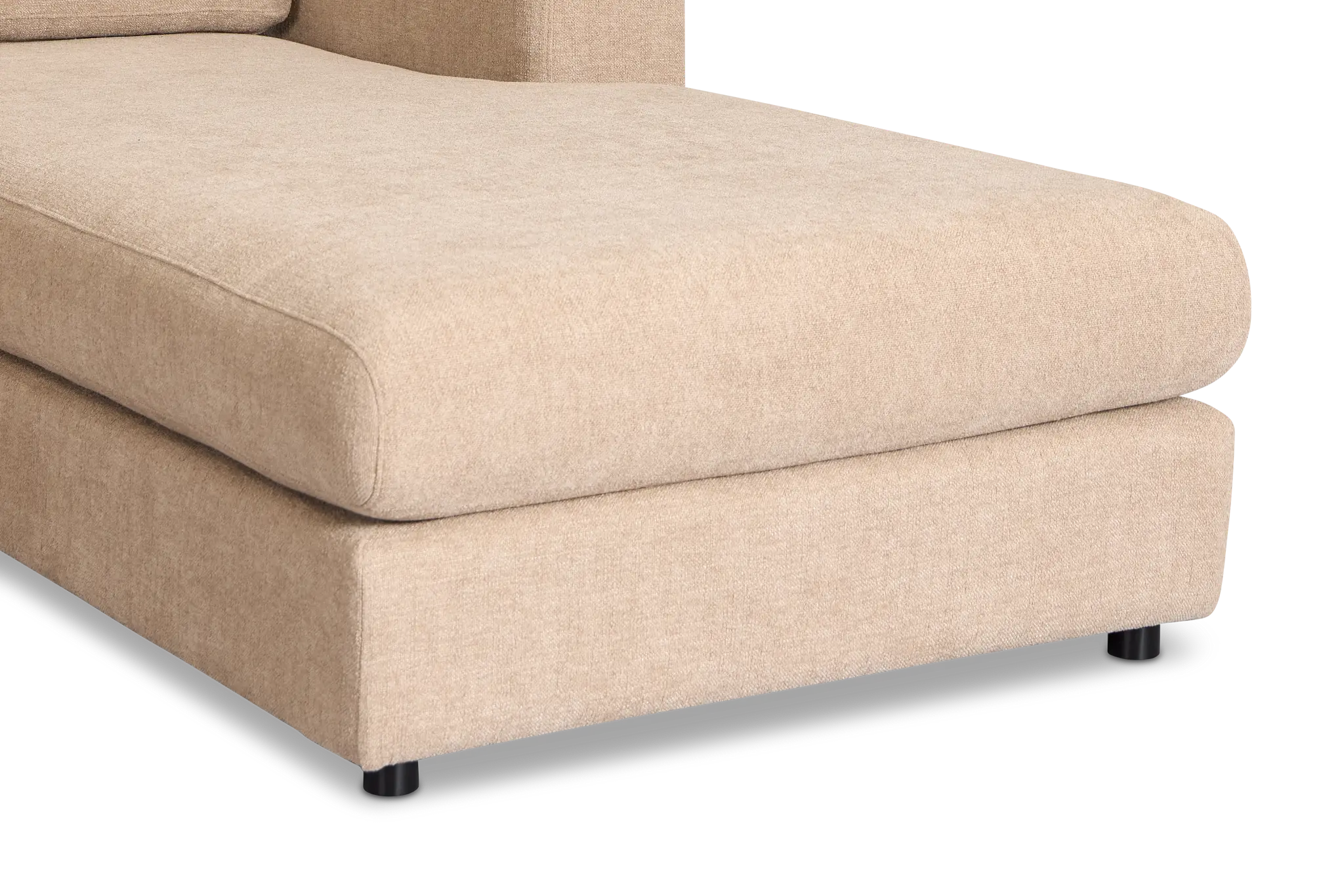 Alma Taupe Fabric Right Chaise Sectional Alma Taupe Fabric Right Chaise Sectional