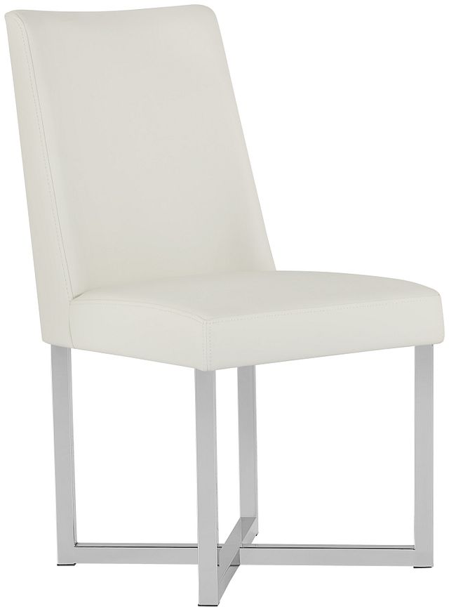Howard White Upholstered Side Chair (1)