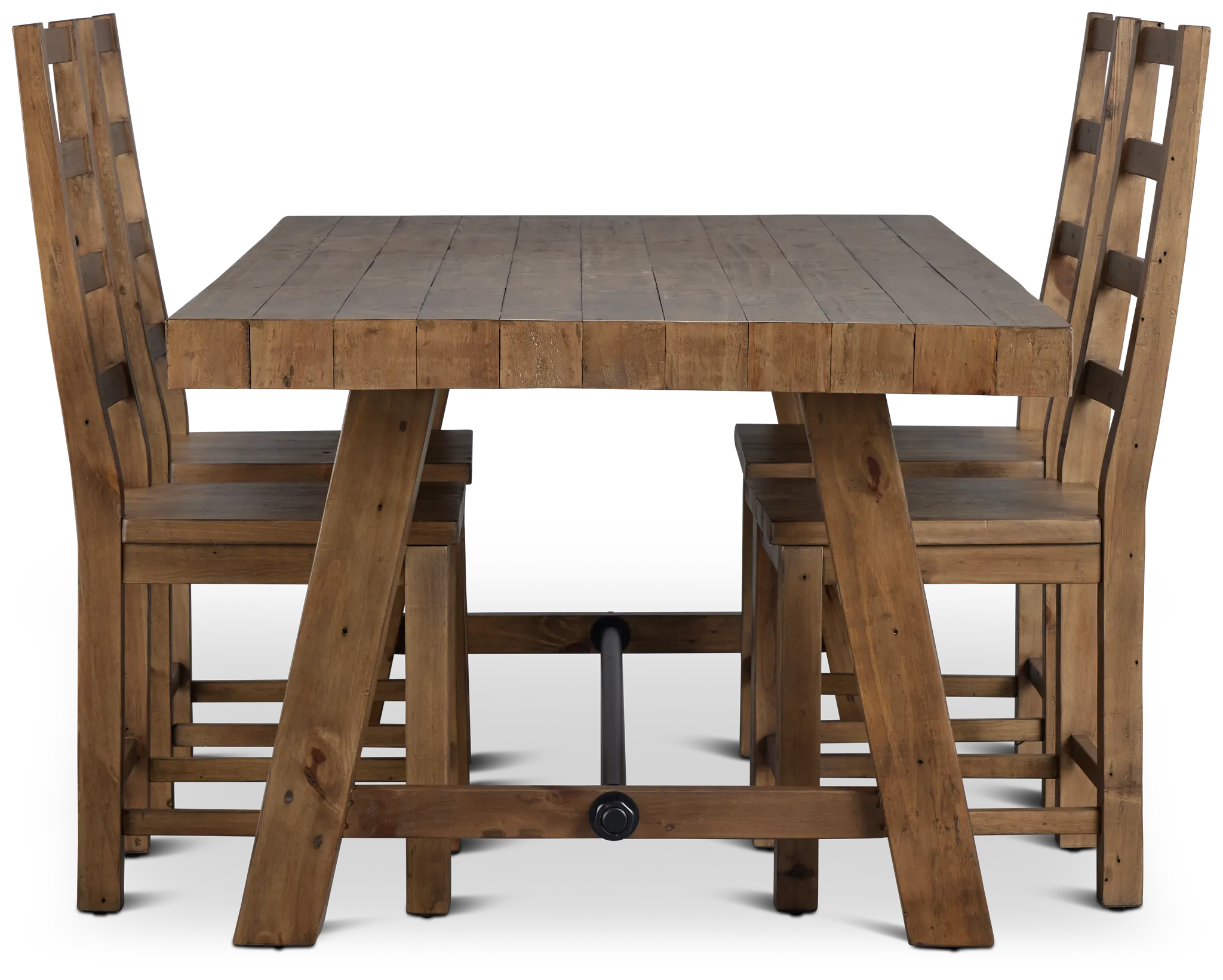 Maxton Mid Tone Rect Table & 4 Chairs