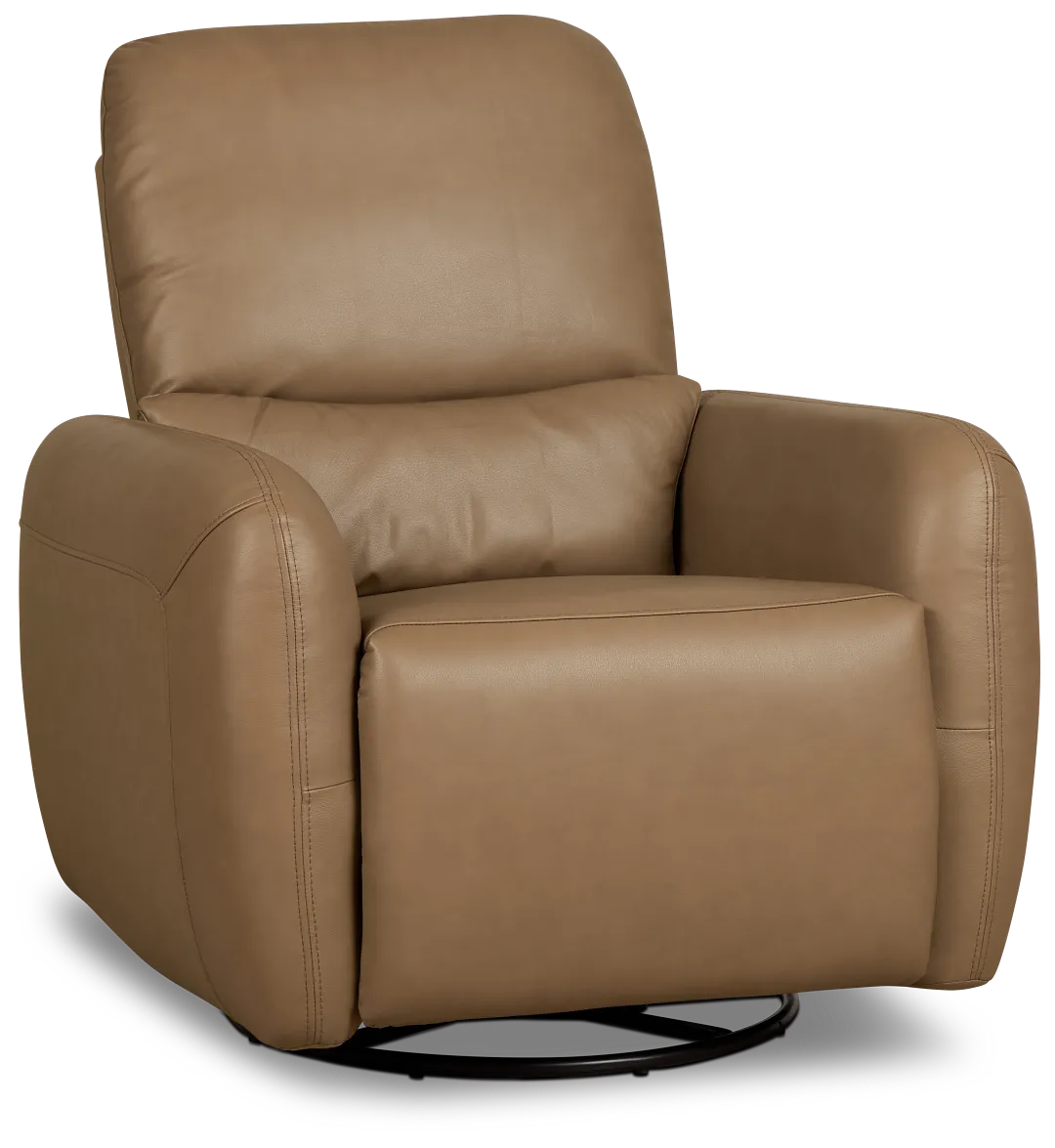 Eve Brown Lthr/vinyl Power Swivel Glider Recliner