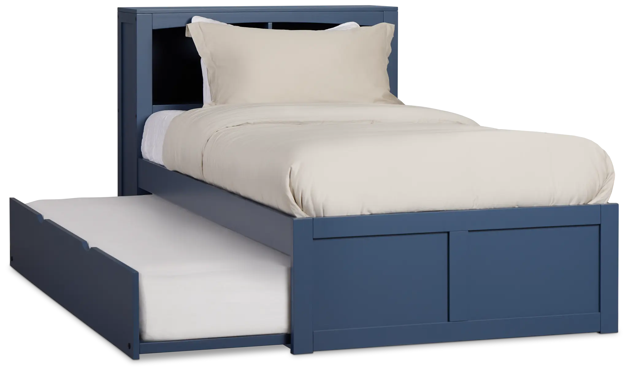 Charleston Dark Blue Bookcase Trundle Bed Charleston Dark Blue Bookcase Trundle Bed