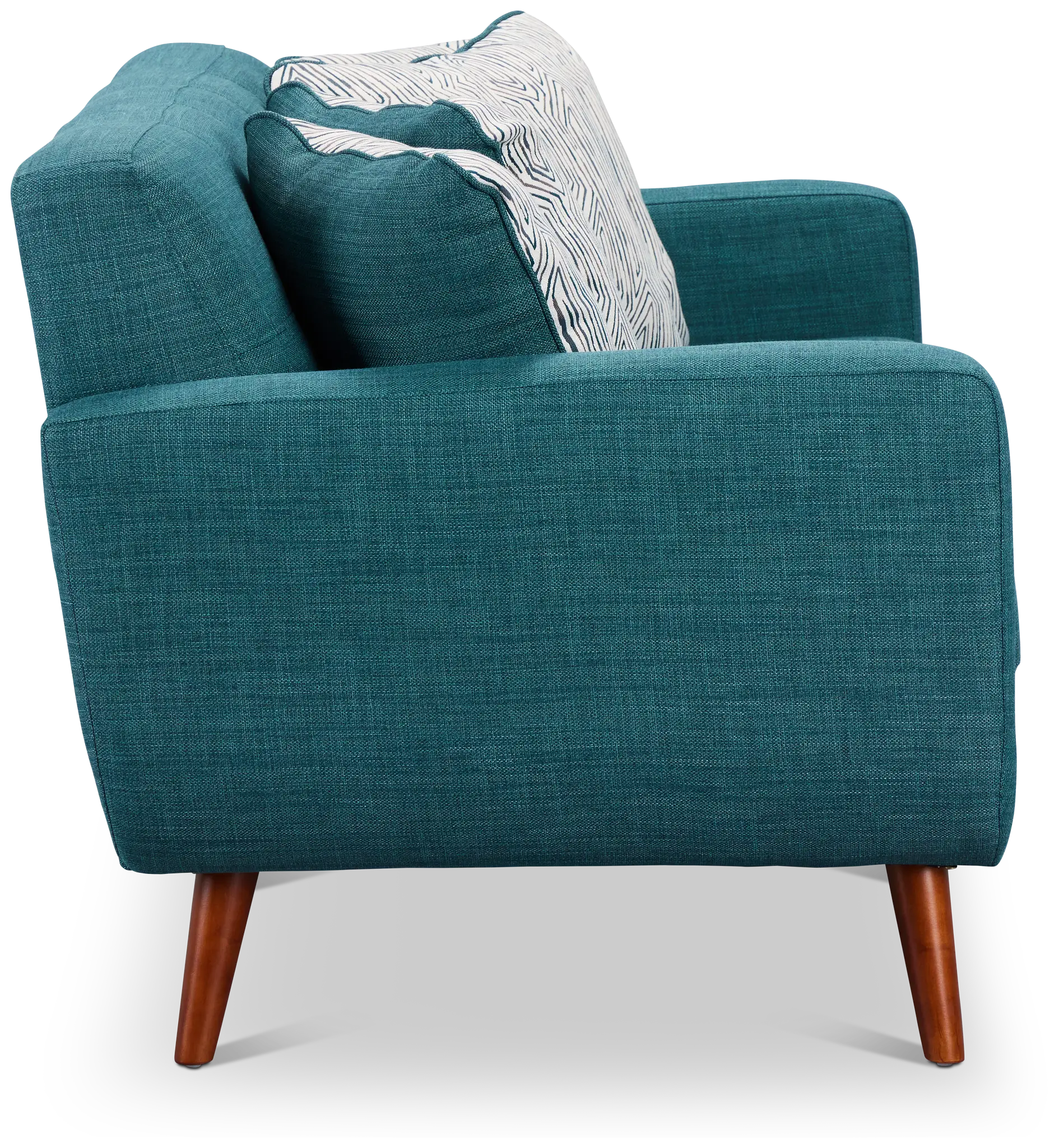 Raya Dark Teal Fabric Loveseat Raya Dark Teal Fabric Loveseat