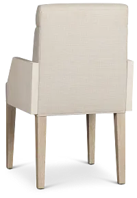 Miramar Light Tone Upholstered Arm Chair
