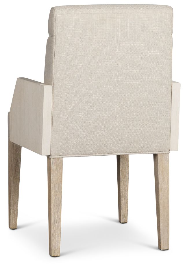 Miramar Light Tone Upholstered Arm Chair