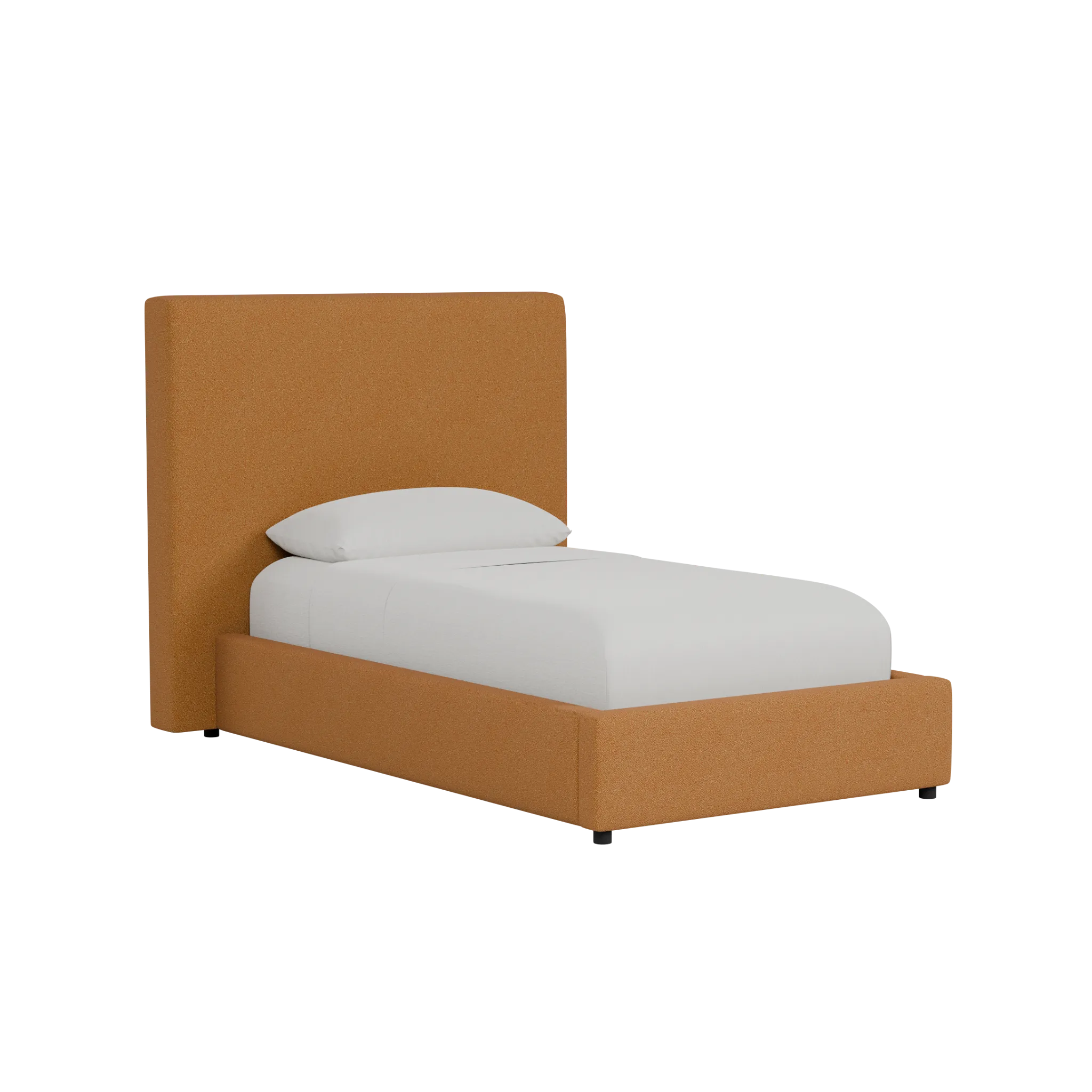 Grayton Elite Light Brown 54" Upholstered Platform Bed