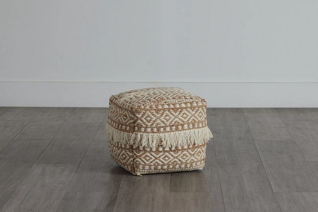 Lucaya Jute Accent Pouf