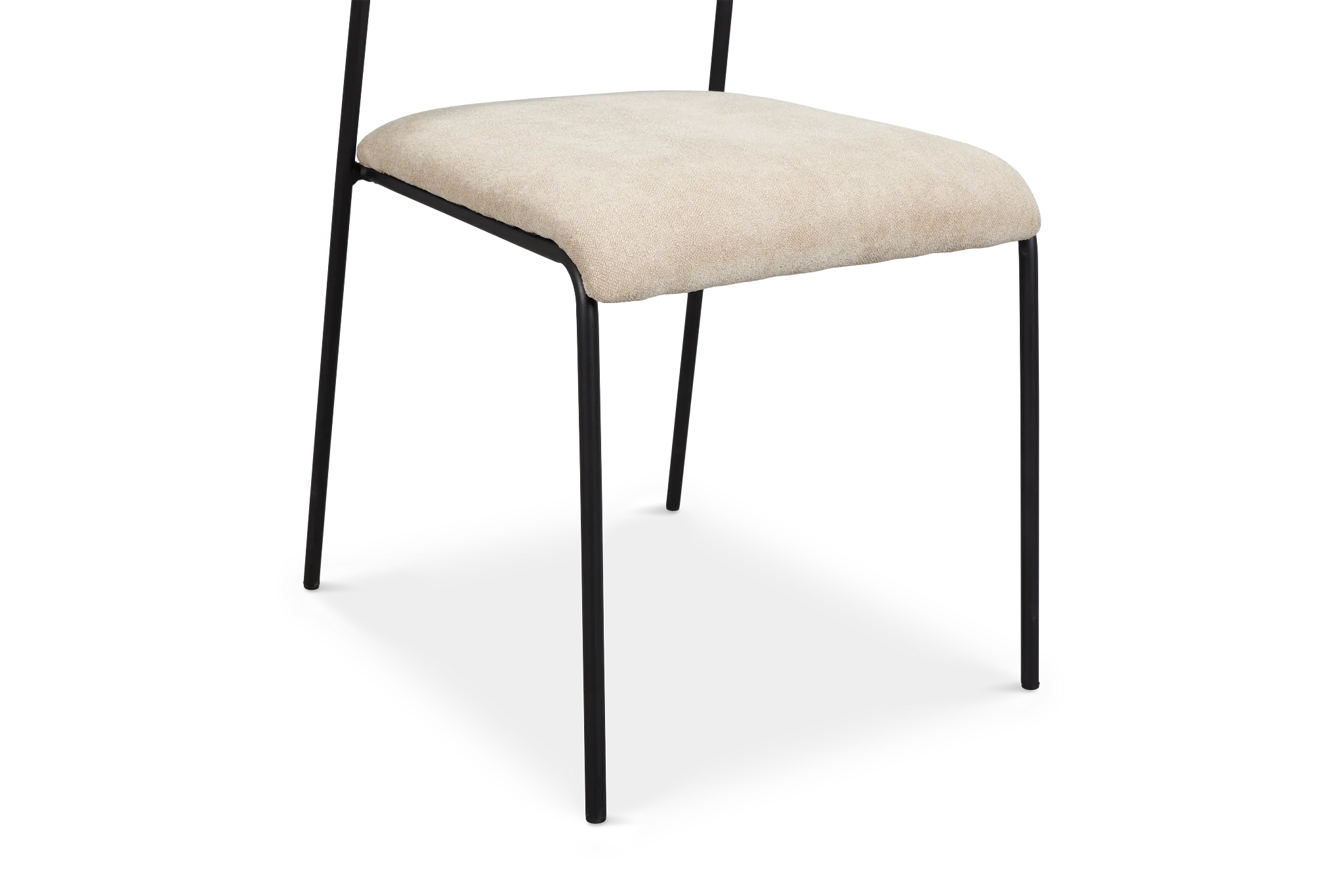 Lynden Beige Metal Upholstered Side Chair