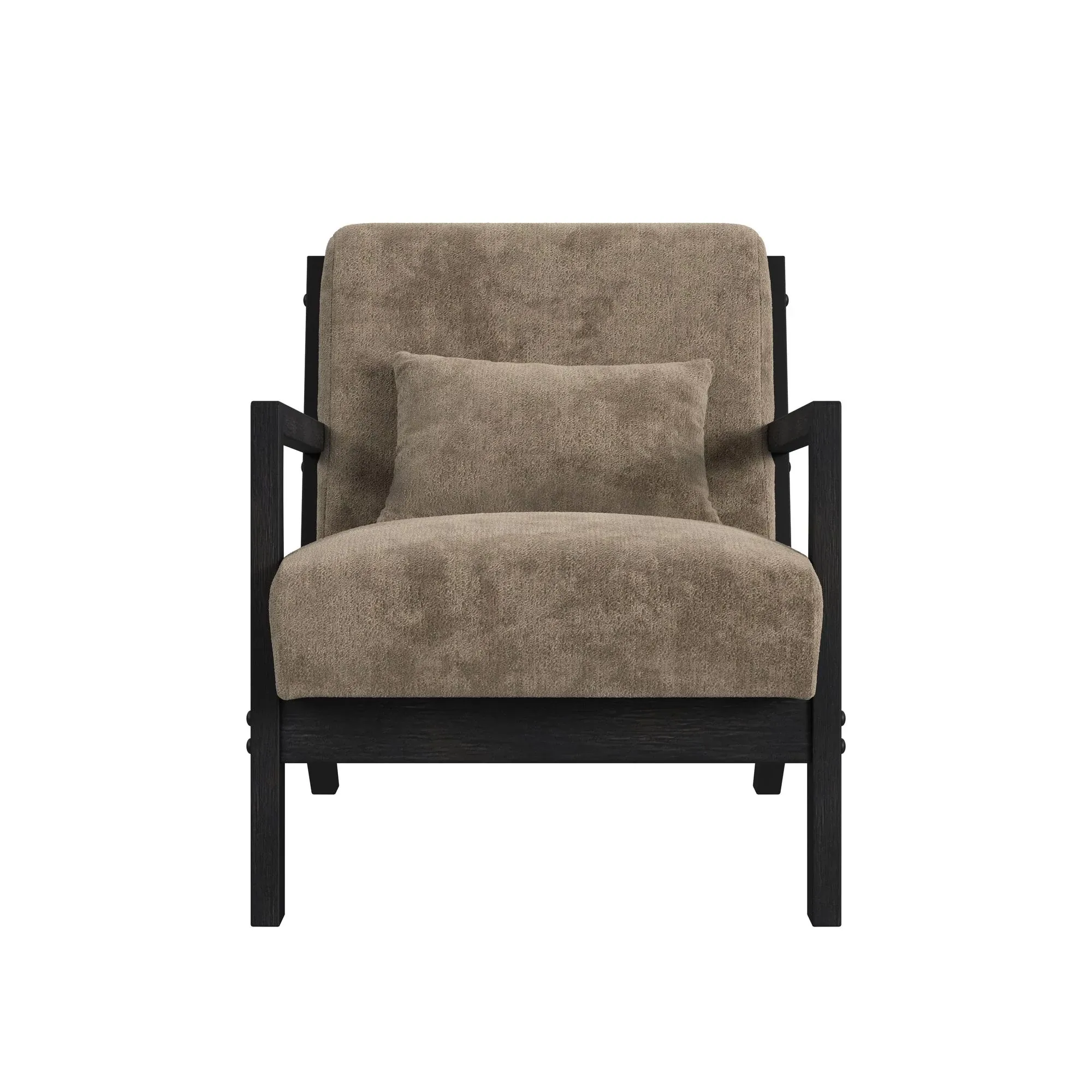 Fable Light Brown Fabric Accent Chair