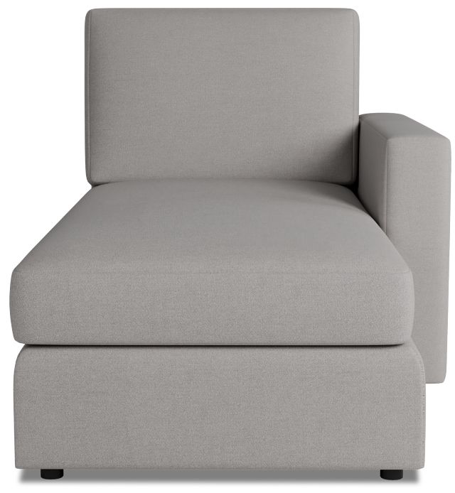 Citymod Light Gray Fabric Right Chaise