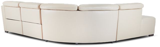 Sentinel Taupe Lthr/vinyl Small Dual Power Left Bumper Sectional (5)