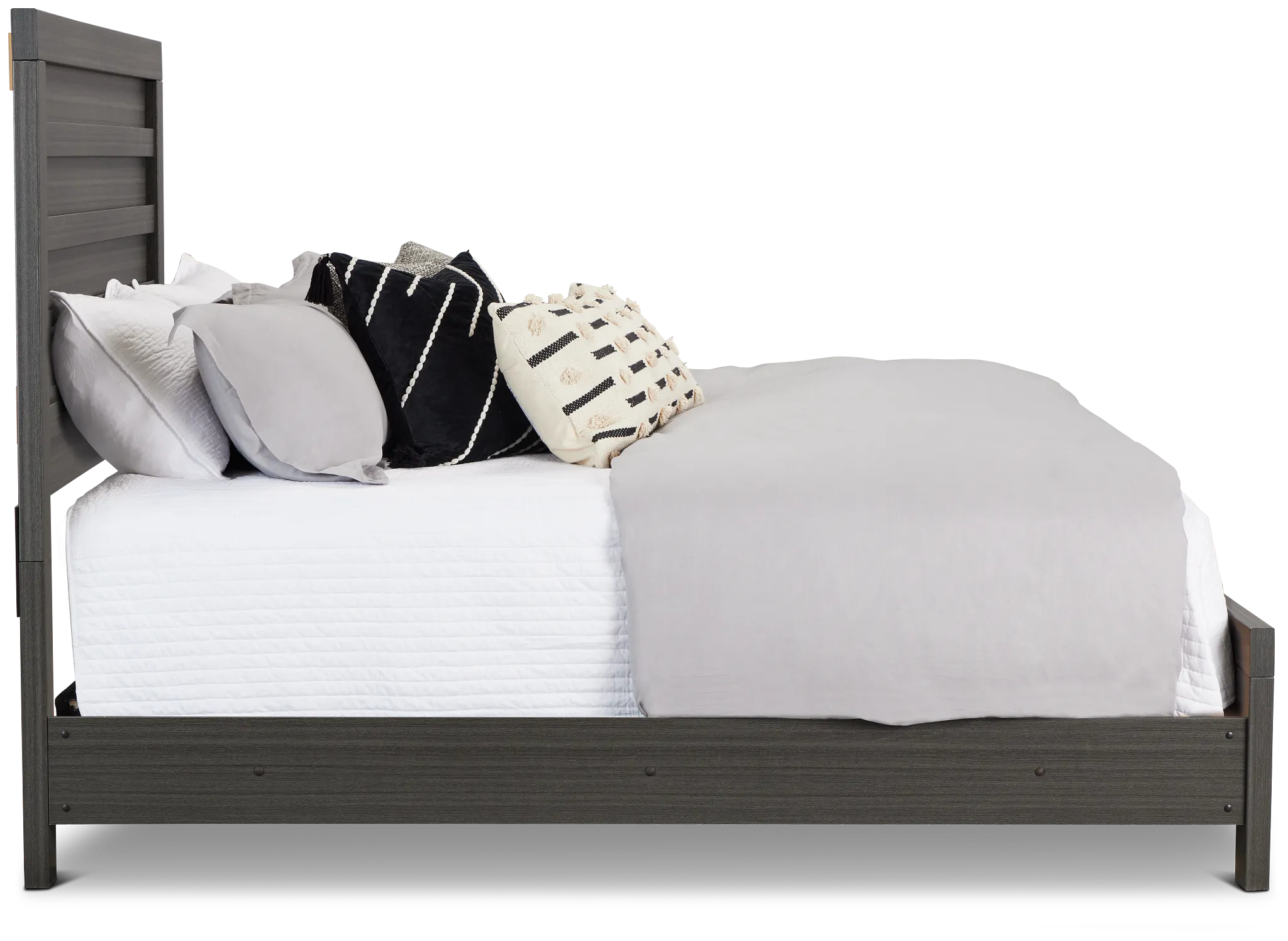 Everett Gray Panel Bed