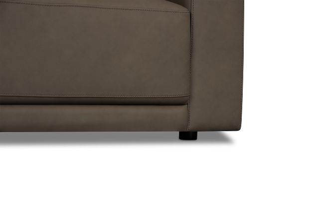 Kellan Dark Gray Leather Chair