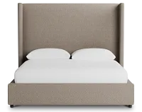 Captiva Elite Brown 60" Upholstered Shelter Bed