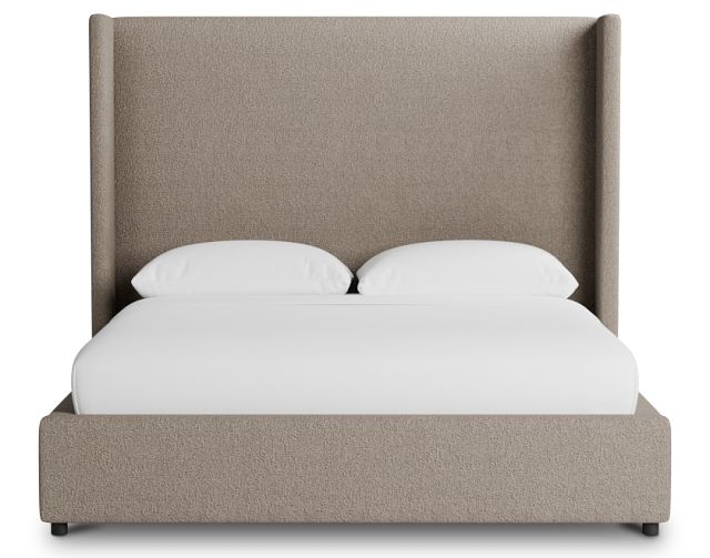 Captiva Elite Brown 60" Upholstered Shelter Bed