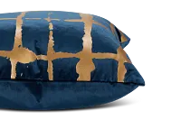 Liam Navy 22" Square Accent Pillow