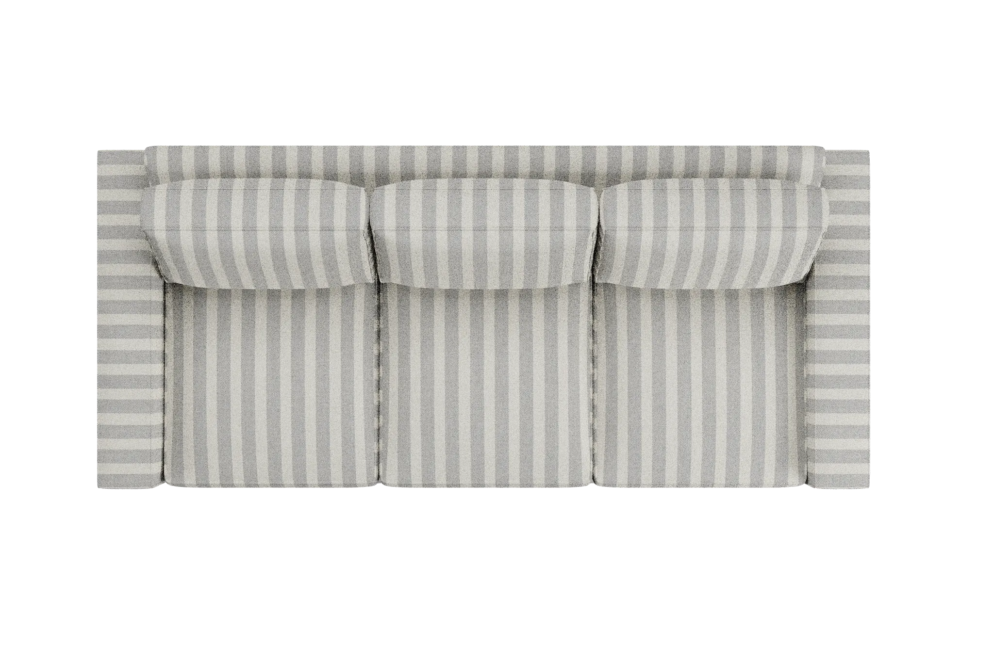 Edgewater Sea Lane Light Gray 96" Sofa W/ 3 Cushions