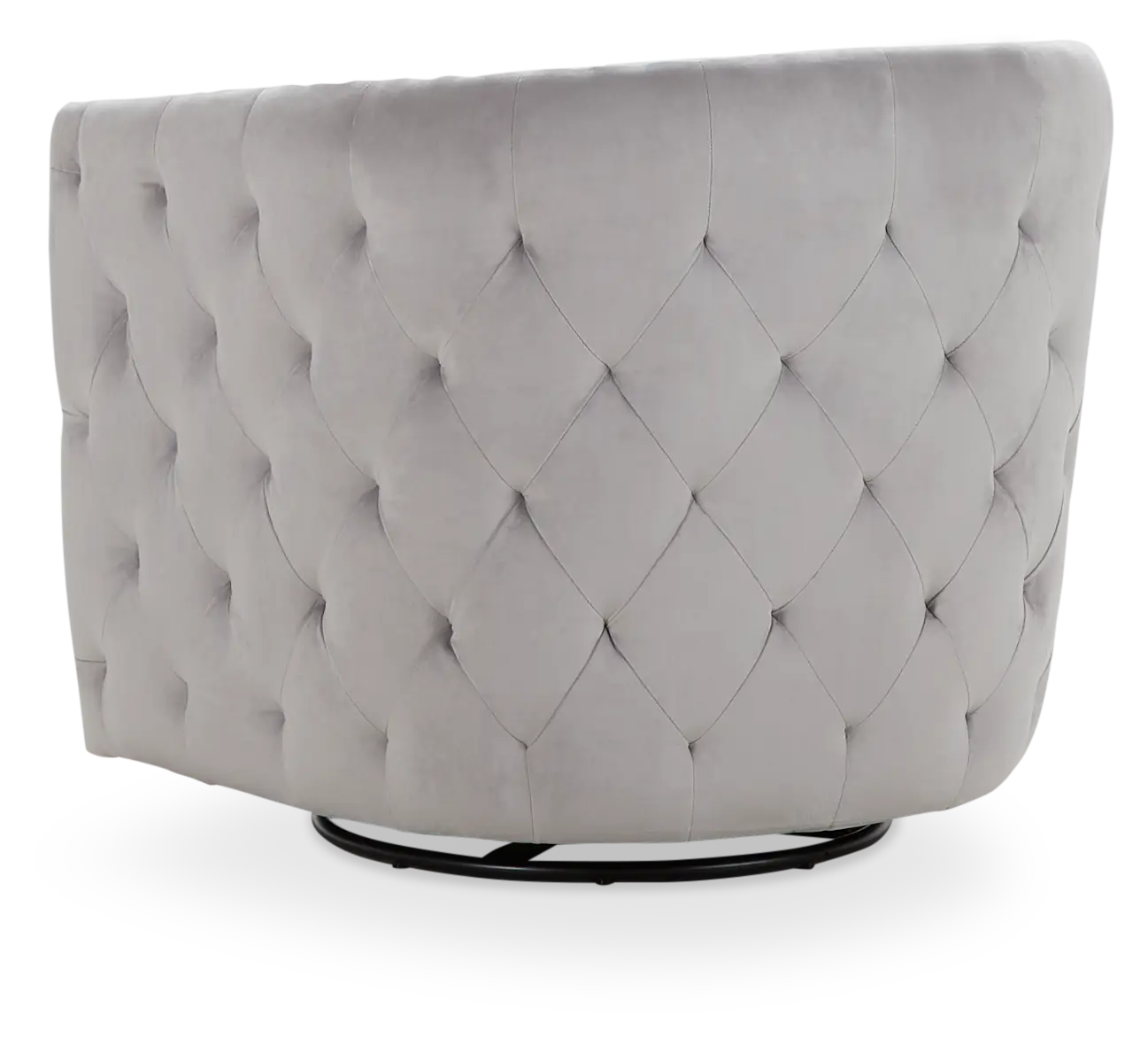 Naomi Gray Micro Swivel Accent Chair Naomi Gray Micro Swivel Accent Chair