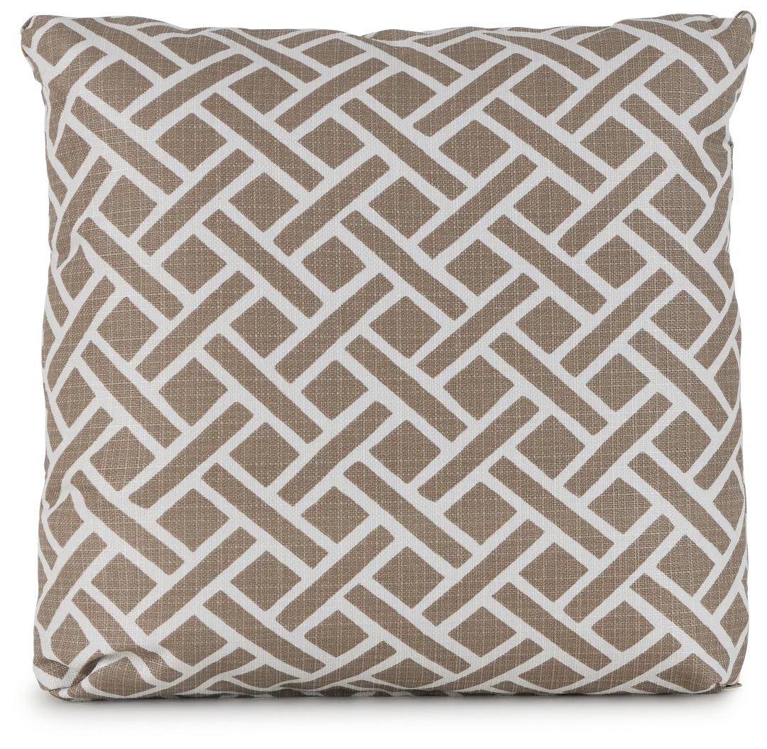 Eastwood Light Gray 18" Indoor/outdoor Square Accent Pillow