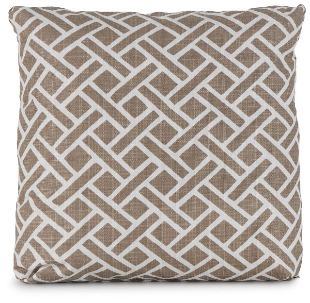 Eastwood Light Gray 18" Indoor/outdoor Square Accent Pillow