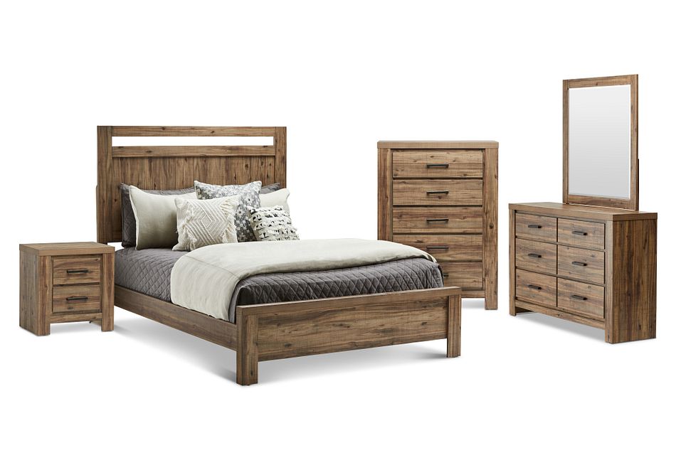 Forest Light Tone Panel Bedroom Package Bedroom Bedroom Sets City Furniture