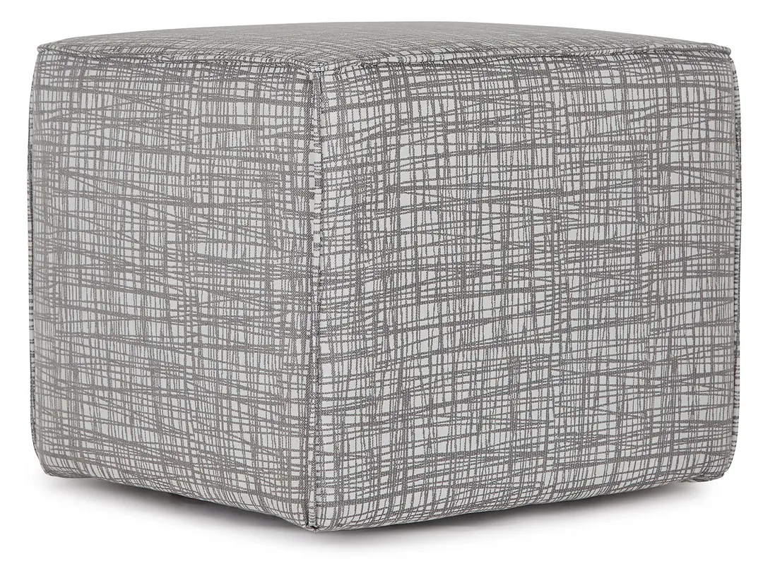 Hugo Gray Accent Pouf Hugo Gray Accent Pouf