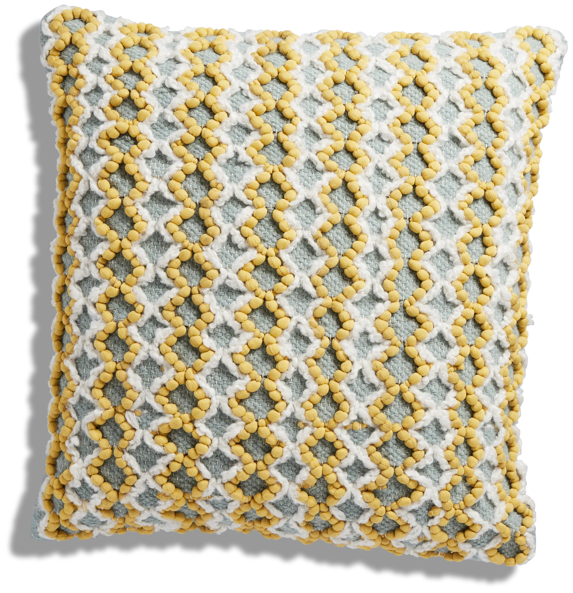 Cecily White 22" Accent Pillow