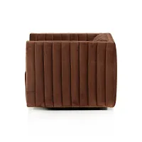 Four Hands Sarah Brown Velvet Swivel Accent Chair