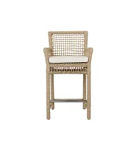 Ryan Light Beige Woven 24" Barstool