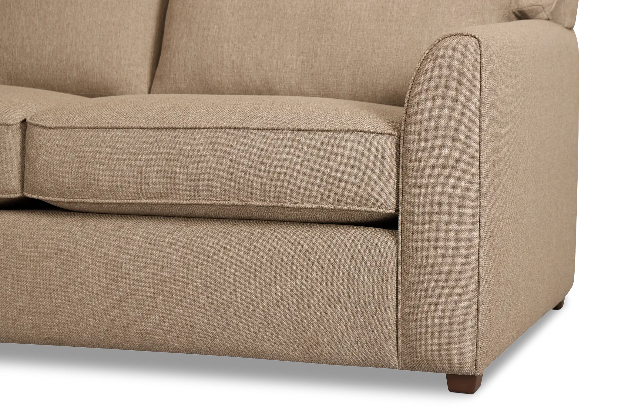 Tate Brown Fabric Large Two-arm Sectional Tate Brown Fabric Large Two-arm Sectional