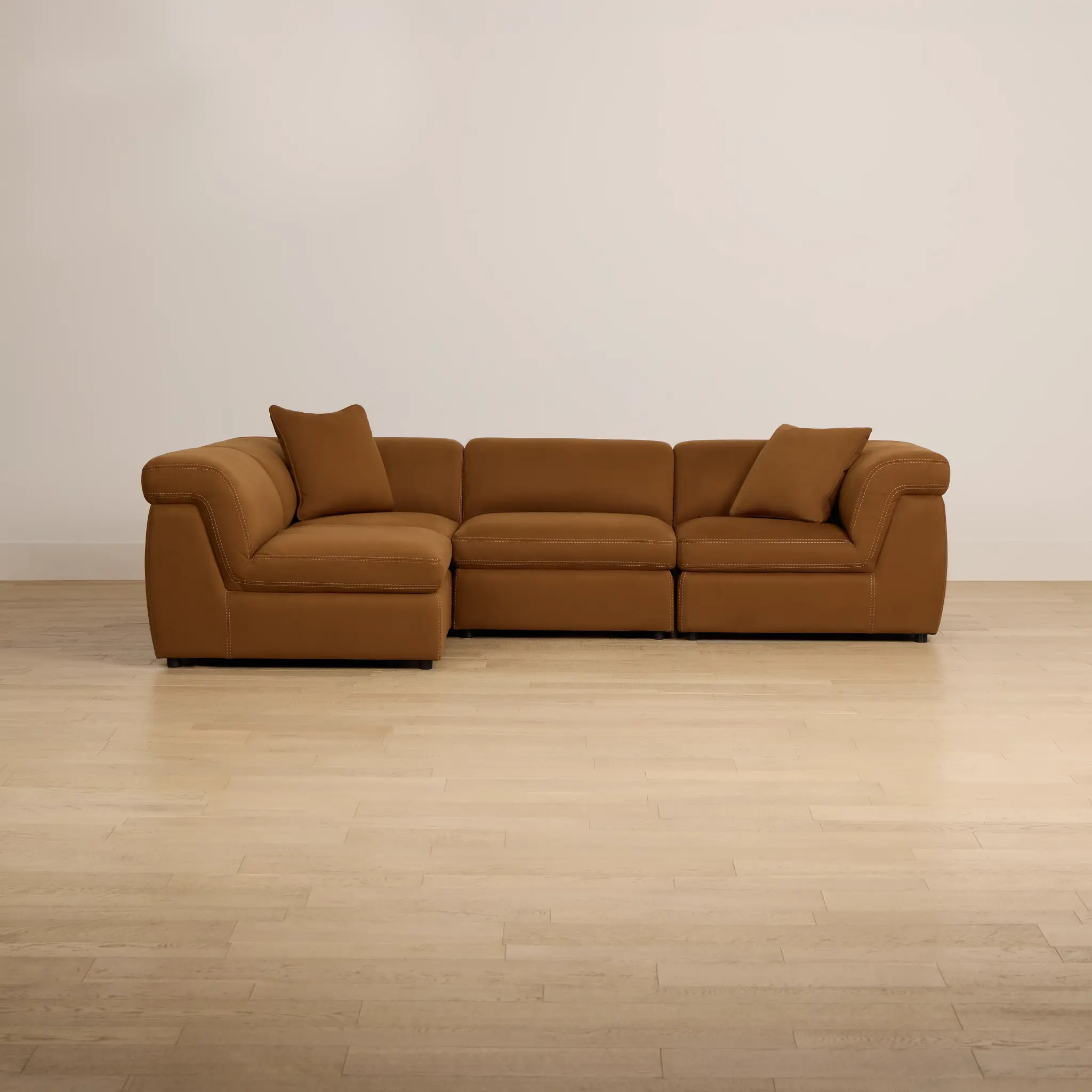 Aria Medium Brown Micro Immersive 4-piece Modular Sectional W/1 Speaker Aria Medium Brown Micro Immersive 4-piece Modular Sectional W/1 Speaker